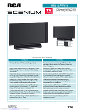 RCA Scenium HD61LPW175 Technical Specifications