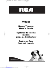 RCA RTD260 User Manual