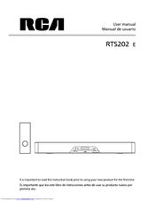 RCA RTS202 E User Manual