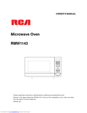 RCA RMW1143 Owner's Manual