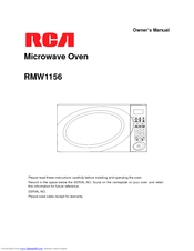 RCA RMW1156 Owner's Manual