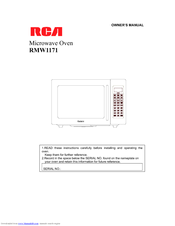 RCA RMW1171 Owner's Manual