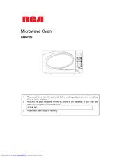 RCA RMW701 User Manual