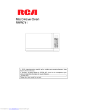 RCA RMW741 User Manual