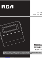 RCA M2001G User Manual