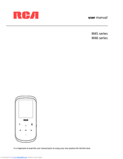 RCA M4608 User Manual