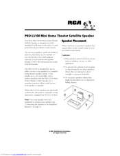 Rca PRO-LS100 User Manual