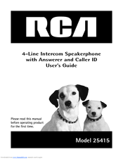 RCA 25415 User Manual