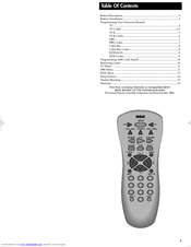Rca Universal Remote User Manual