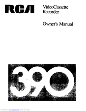 RCA 390 Owner's Manual