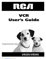 Rca VR355/VR545 User Manual