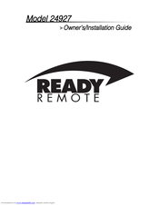 Ready Remote 24927 Owner's Installation Manual