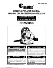 RedMax EBZ5000Q Owner's/Operator's Manual