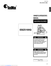 RedMax US-1 EBZ5100Q Owner's/Operator's Manual