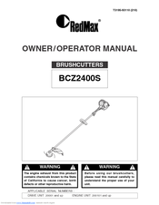 Redmax BCZ2400S Owner's/Operator's Manual