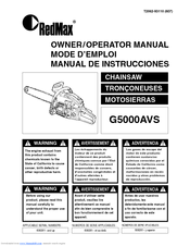 RedMax G5000AVS Owner's/Operator's Manual