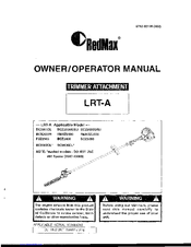 RedMax LRT-A Owner's/Operator's Manual
