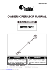 RedMax BCX2600S Owner's/Operator's Manual