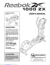 Reebok 1000 Zx Elliptical User Manual