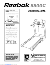 Reebok 5500C treadmill RBTL111040 User Manual