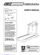 Reebok Rbx 545s Treadmill User Manual