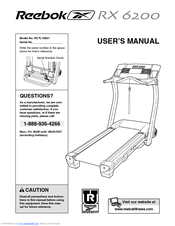 Reebok Rx 6200 Treadmill User Manual