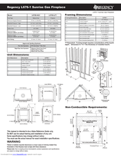 Regency L676S-NG1 Sunrise Specification Sheet
