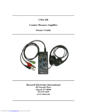 REI CMA-100 Owner's Manual