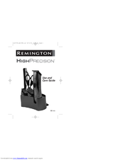 Remington HighPrecision MB-900 Use And Care Manual