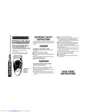 Remington Titanium Microscreen Ultra MS3-4700 Use & Care Manual