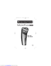 Remington Microflex 800 Use And Care Manual