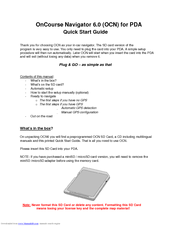 Remington OCN6 Quick Start Manual