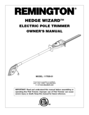 Remington 117535-01 Owner's Manual