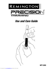 Remington Precision MPT-2000 Use And Care Manual