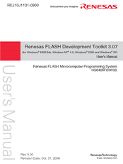 Renesas FLASH Development Toolkit 3.07 User Manual