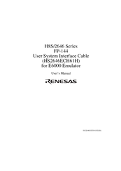 Renesas H8S/2646 Series User Manual