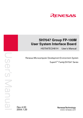 Renesas SH7047 FP-100M User Manual