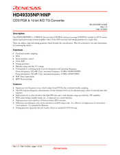 Renesas HD49335NP Specification Sheet