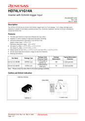 Renesas HD74LV1G14A Specification Sheet