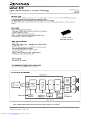 Renesas M65881AFP Specification Sheet