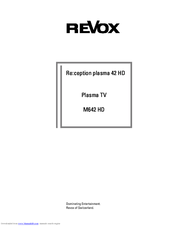 Revox Re:ception plasma 42 HD M642 HD Instruction Manual