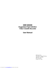 RGB Spectrum HDR 203HD User Manual