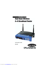 Linksys Instant Wireless WRT55AG User Manual