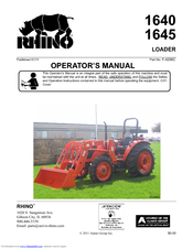 RHINO 1640 Operator's Manual