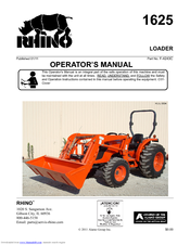 RHINO 1625 Operator's Manual