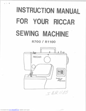 Riccar R1100 User Manual