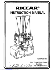 Riccar RL634DE User Manual