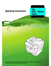 Ricoh Aficio FX16 Operating Instructions Manual