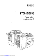 Ricoh FT6655 Operating Instructions Manual
