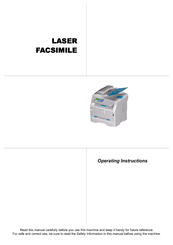 Ricoh 1180L - FAX B/W Laser Operating Instructions Manual